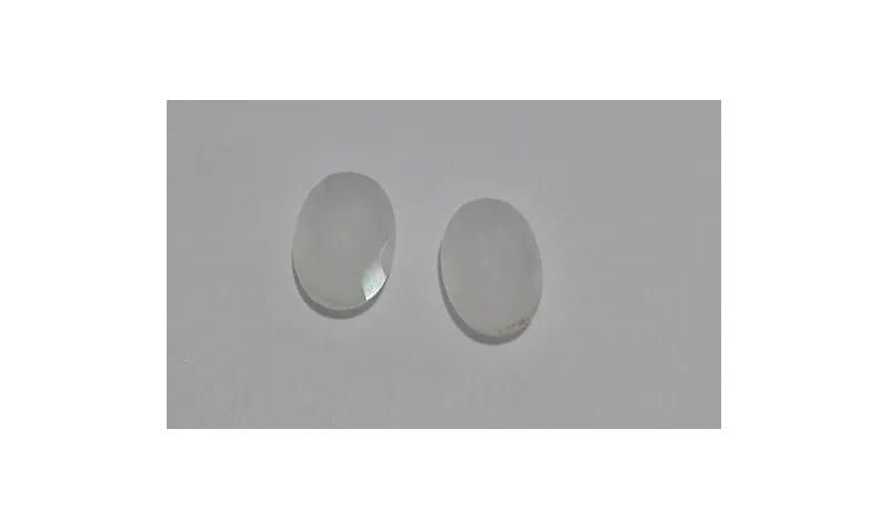 Cristal para cabujón 10,5*8,1mm Blanco opal /Cuentas de  Cristal 