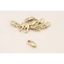 Mosquetón 10*4mm longitud Baño Oro 18K y 3 micras / Cierres de Baño Oro 3 Micras 18K
