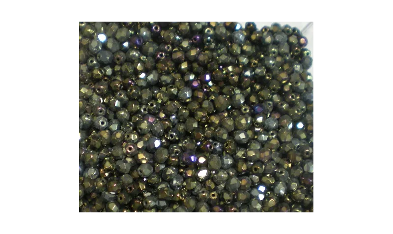 C.FACETADO 4MM bronce.  CCC101-33