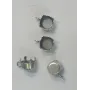Colgante cabuzón Plata Vieja para cabujón de 7mm / Cuentas Metálicas de Latón / Zamak