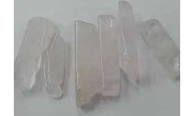 Listón de cuarzo natural Rosa 30-38*8 aprox / Semipreciosas de 