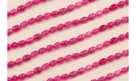 Pepita Jade 6*5mm color Granate / Semipreciosas de 