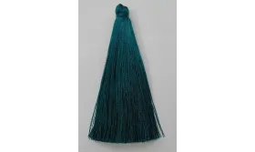 Pompon de 80mm Azul Petróleo /Cuentas de  Tela 