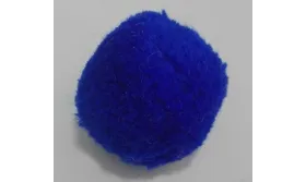 Borla 30mm Azul /Cuentas de  Tela 