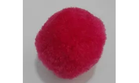 Borla 30mm Coral /Cuentas de  Tela 