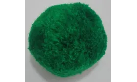 Borla 45mm Verde /Cuentas de  Tela 