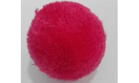 Borla 45mm Coral /Cuentas de  Tela 