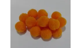 Bolita fiertro 8mm Naranja /Cuentas de  Tela 