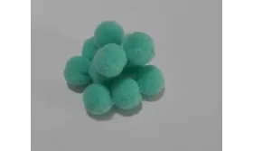 Bolita fiertro 8mm verde /Cuentas de  Tela 