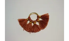 Aro 10mm Multipompón Caldera /Cuentas de  Tela 