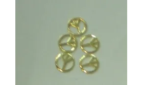 Símbolo Libertad 8mm / Cuentas Metálicas de Latón / Zamak