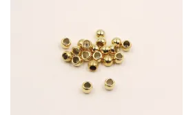 terminal dorado 3mm / Cuentas Metálicas de Latón / Zamak
