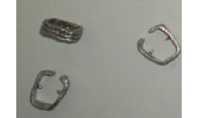 Pieza grapa-Tope para Regaliz P.Vieja / Cuentas Metálicas de Latón / Zamak