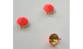 Tachuela cónica 10mm Naranja fluor / Cuentas Metálicas de Latón / Zamak