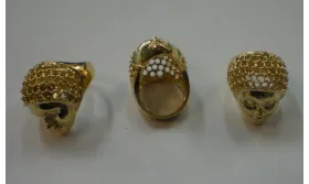 Anillo para Regaliz Chica ORO / Cuentas Metálicas de Latón / Zamak