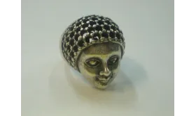 Anillo Regaliz Cabeza Chica P.Vieja / Cuentas Metálicas de Latón / Zamak