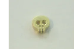 Calavera 5*5*3mm Oro / Cuentas Metálicas de Latón / Zamak