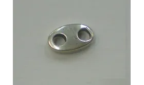 Calabrote 13mm long Plata Vieja / Cuentas Metálicas de Latón / Zamak