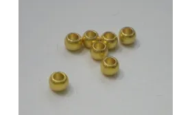 Bola agujero 2mm interior  Oro Mate / Cuentas Metálicas de Latón / Zamak