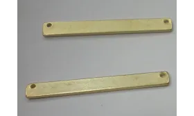 Chapa plana 31*8mm O.Mate / Cuentas Metálicas de Latón / Zamak