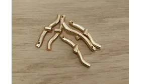 rama coral 20mm O.Mate / Cuentas Metálicas de Latón / Zamak