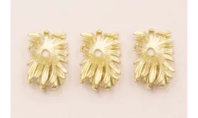 Cuenta Flor 25*16mm Oro Mate / Cuentas Metálicas de Latón / Zamak