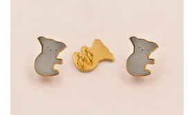 Koala Acero Inoxidable 11mm Eslamte Gris / Cuentas Metálicas de Acero Inoxidable
