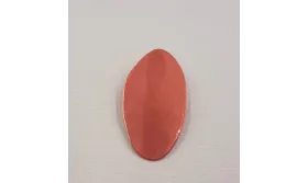 Lámina aluminio anillas 31*18mm Rojo Metalizado / Cuentas Metálicas de Latón / Zamak