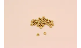 Disco de 3mm diámetro * 1mm agujero * 2 mm grosor / Cuentas Metálicas de Latón / Zamak