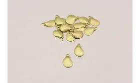 Cogante Concha mejillón 11*8mm Oro Mate / Cuentas Metálicas de Latón / Zamak