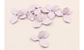 Cuenta Flor 26,5mm diámetro Lila Mate / Cuentas Metálicas de Latón / Zamak