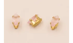 Entrepieza Flecha Oro 14*3mm / Cuentas Metálicas de Latón / Zamak
