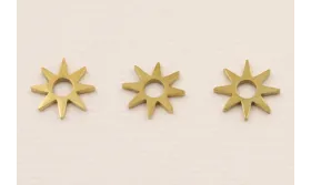 Cuenta Acero Estrella Acero 7mm Oro / Cuentas Metálicas de Acero Inoxidable