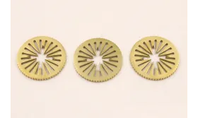 Cuenta Acero Disco acero de 18mm calada Oro / Cuentas Metálicas de Acero Inoxidable