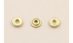 Disco irregular de 4mm Dorado Mate / Cuentas Metálicas de Latón / Zamak