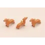 Colgante Perro Salchicha 12*9mm Marrón y Negro / Cuentas Metálicas de Latón / Zamak