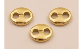 Eslabón Stailness Steel 316L 12*10*3mm Dorado / Cuentas Metálicas de Acero Inoxidable