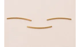 Tubo curvado Stailess Steel 316L 26*1mm ext Dorado / Cuentas Metálicas de Acero Inoxidable