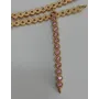 Listón microbrillos 40mm O.mate + Rosa / Cuentas Metálicas de Latón / Zamak