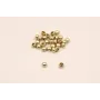 Bolita terminal Oro Mate 3*1,5mm / Cuentas Metálicas de Latón / Zamak