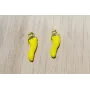 Colgante Pimiento 14mm Amarillo +Oro / Cuentas Metálicas de Latón / Zamak