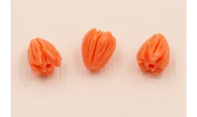 Flor Resina de Coral 8*6mm Color Coral /Cuentas de  Plástico / Resina 