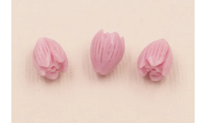 Flor Resina de Coral 12*6mm Color Lila /Cuentas de  Plástico / Resina 