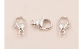 MOSQUETON REDONDO 13MM PLATA LEY 925 / Cierres de Plata 925