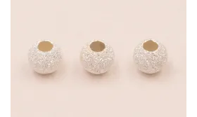 BOLA BRILLANTE 5MM PLATA LEY 925 / Cuentas Metálicas de Plata 925