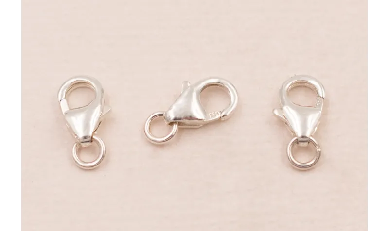 Mosquetón 11mm long / Cierres de Plata 925