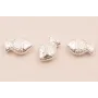Pieza Pez trasversal Plata 925 11*7mm / Cuentas Metálicas de Plata 925