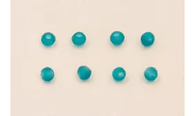 Ristra 36cms de Bola de Piedra de 2mm Azul transp / Semipreciosas de 