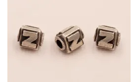 LETRA Z 10*8mm / Cuentas Metálicas de Latón / Zamak