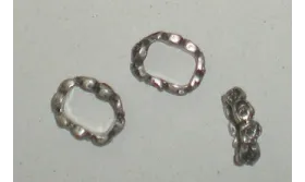 Pieza florecillas para cuero Regaliz- / Cuentas Metálicas de Latón / Zamak